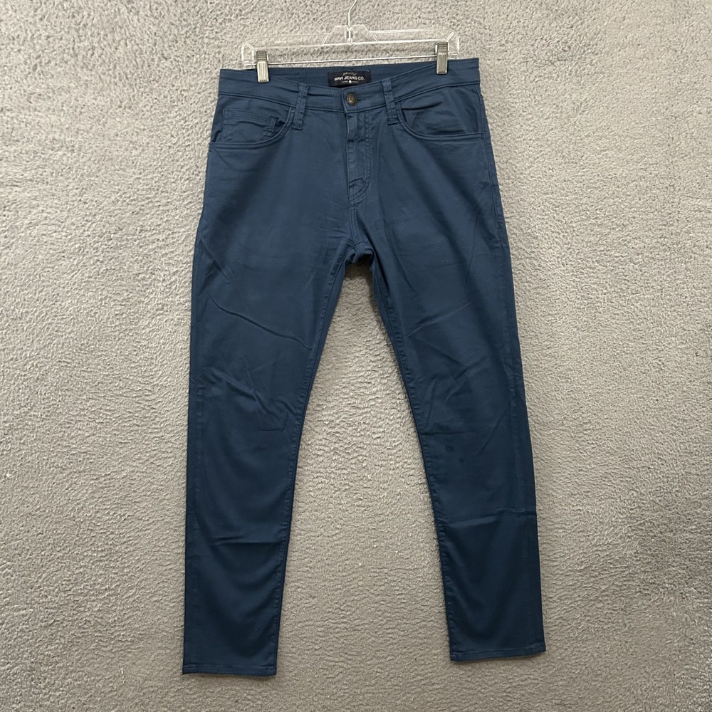 Mavi Jeans Mens 34x32 Blue Jake Slim Straight Stretch Comfort Pockets Adult